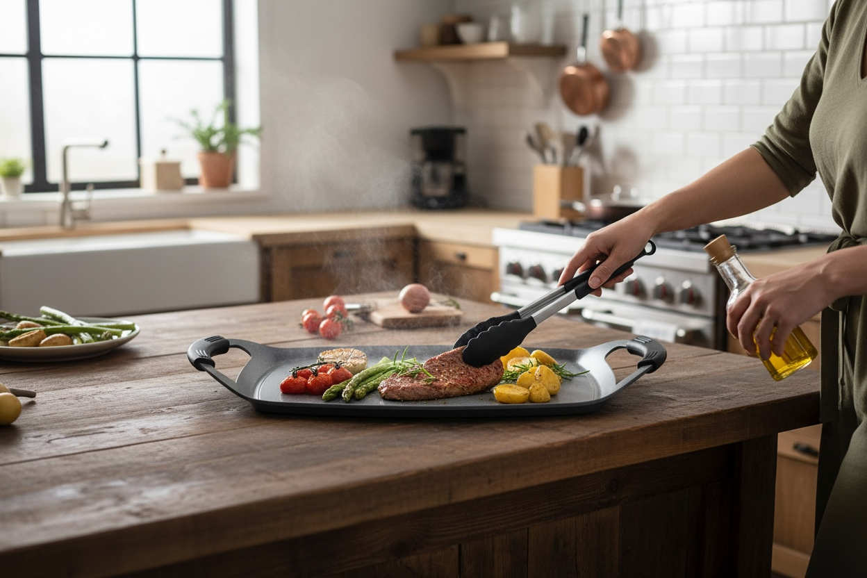 Granite Griddle – Grilling, Cooking