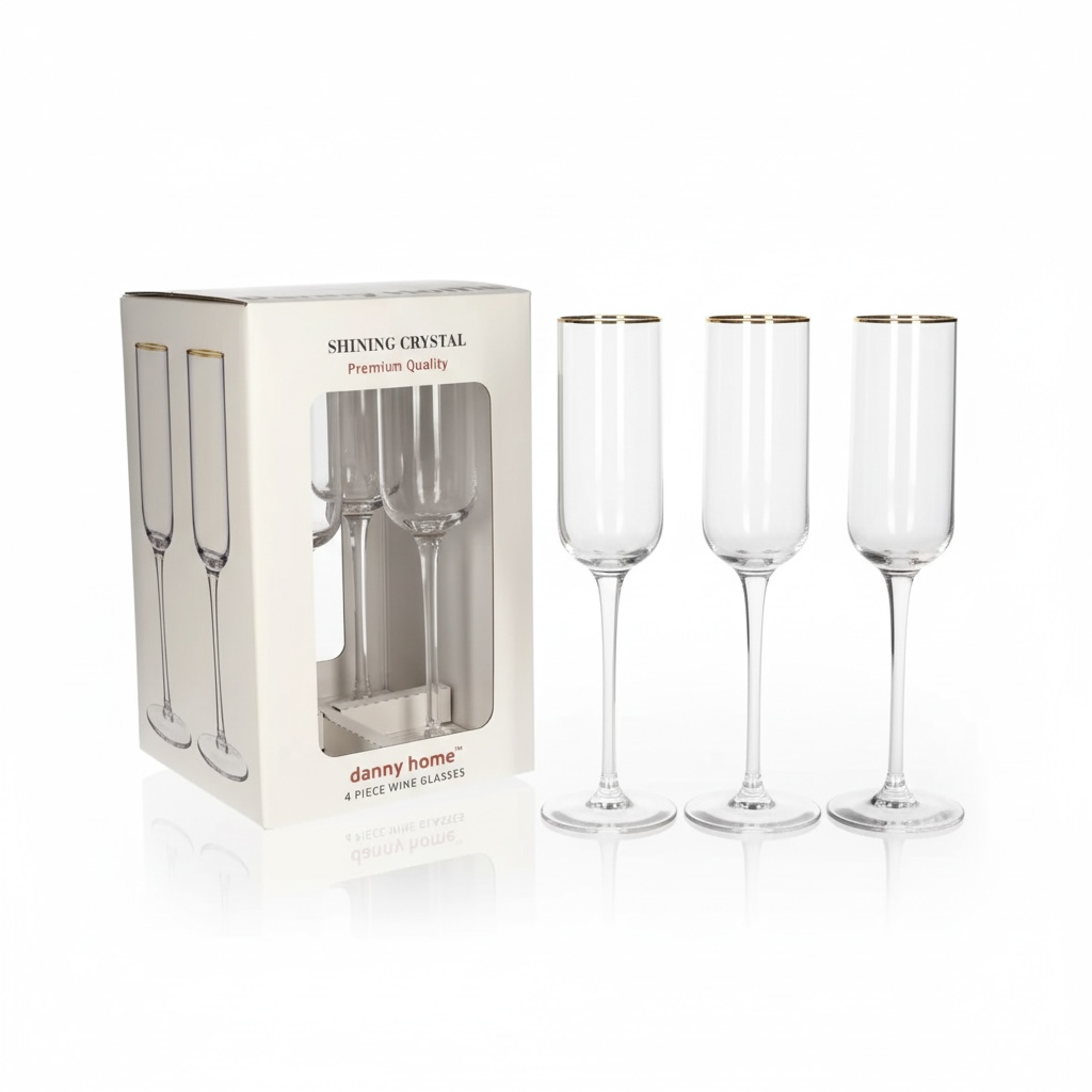 Champagne/Wine Glasses 4pc Set