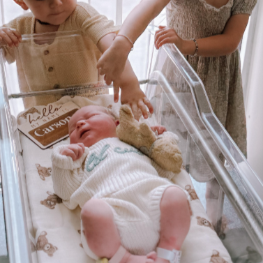 Bamboo Muslin Swaddle Baby Blanket (Teddy Bear)