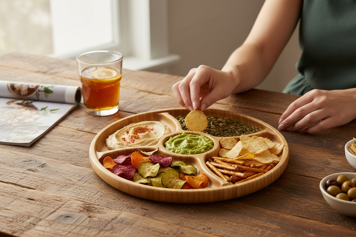 Snack Organizing Plate – Snacks and Serving