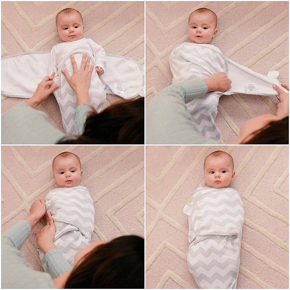 Easy Swaddle Blanket, 3 Pack - 100% Cotton by Comfy Cubs