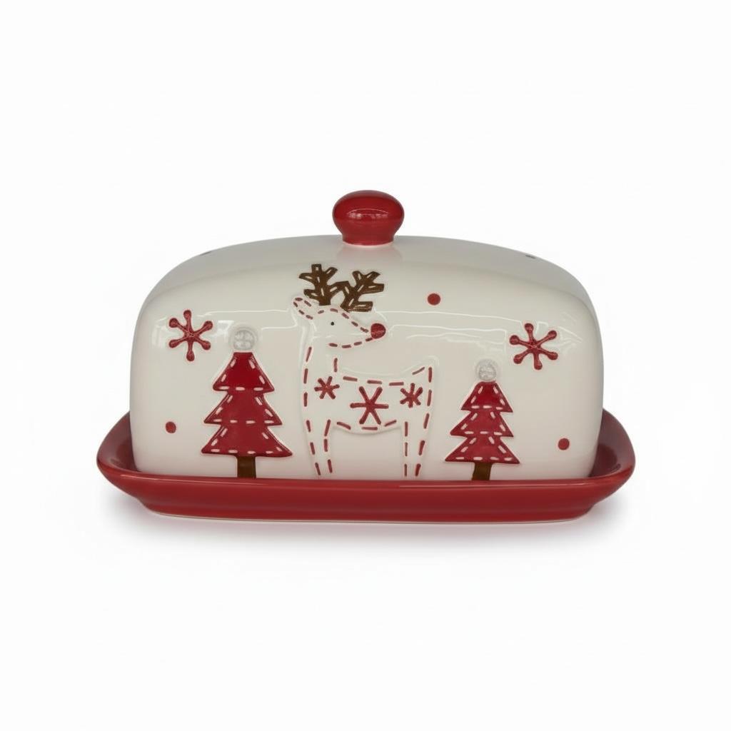 SALE! Christmas Butter Tray - Kitchen and Home
