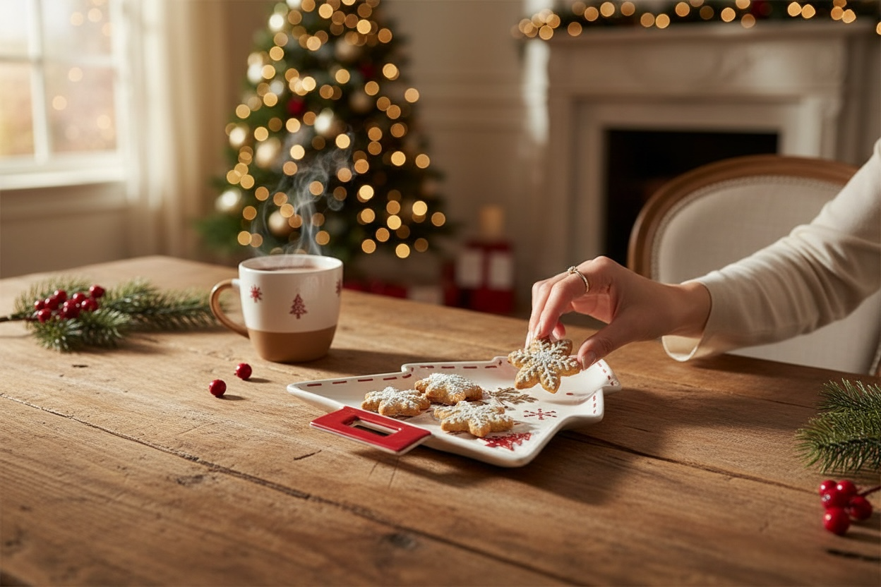 SALE! Christmas Tree Tray - Snacks and Serving Decor