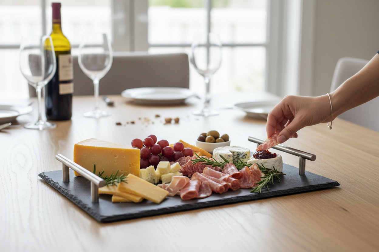 Serving Tray 30x20x0.7cm – Serving Tray for Snacks & Drinks