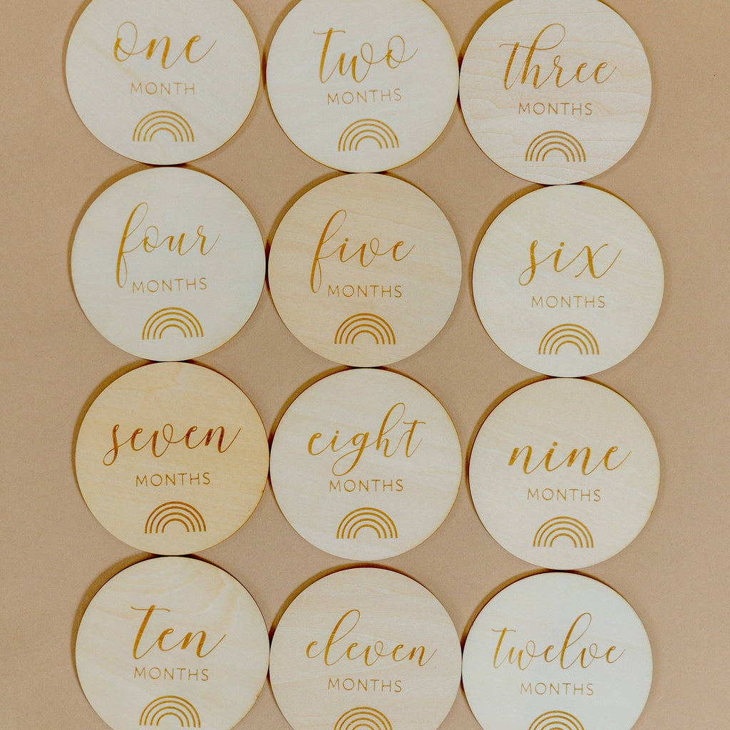 Wooden Milestone Discs