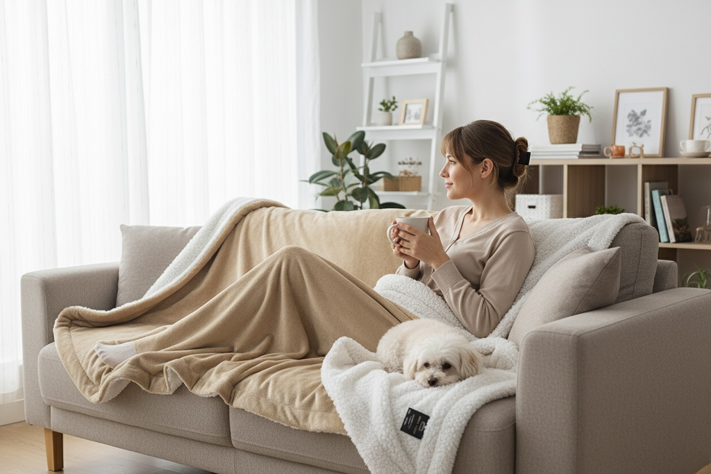 Throw Blanket – Cozy Throw Blanket for Sofa or Bed