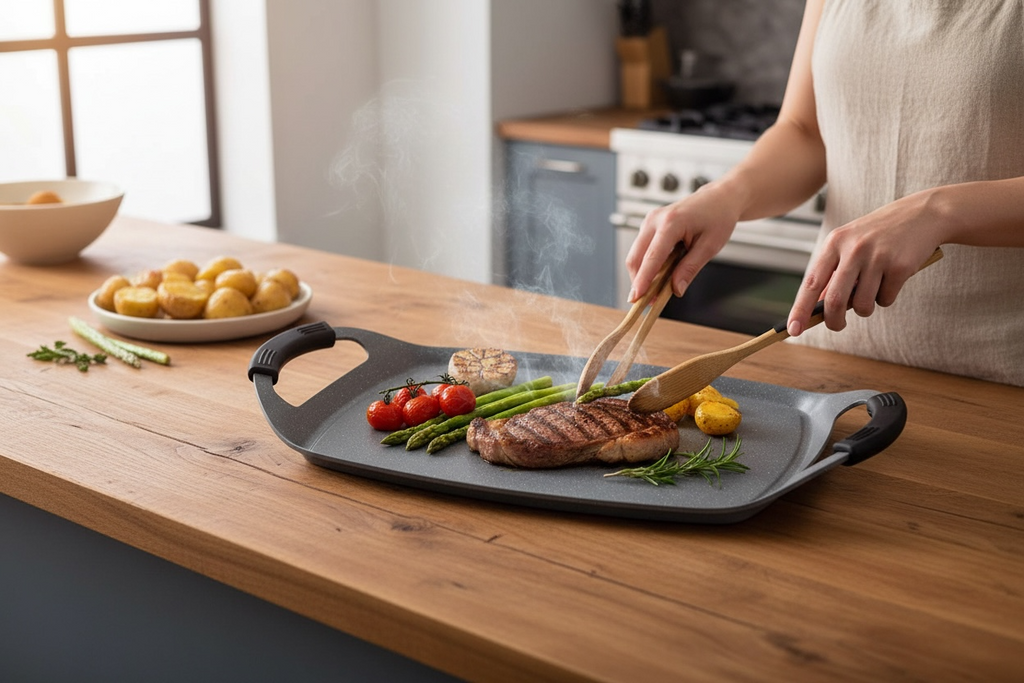 Granite Griddle – Grilling, Cooking