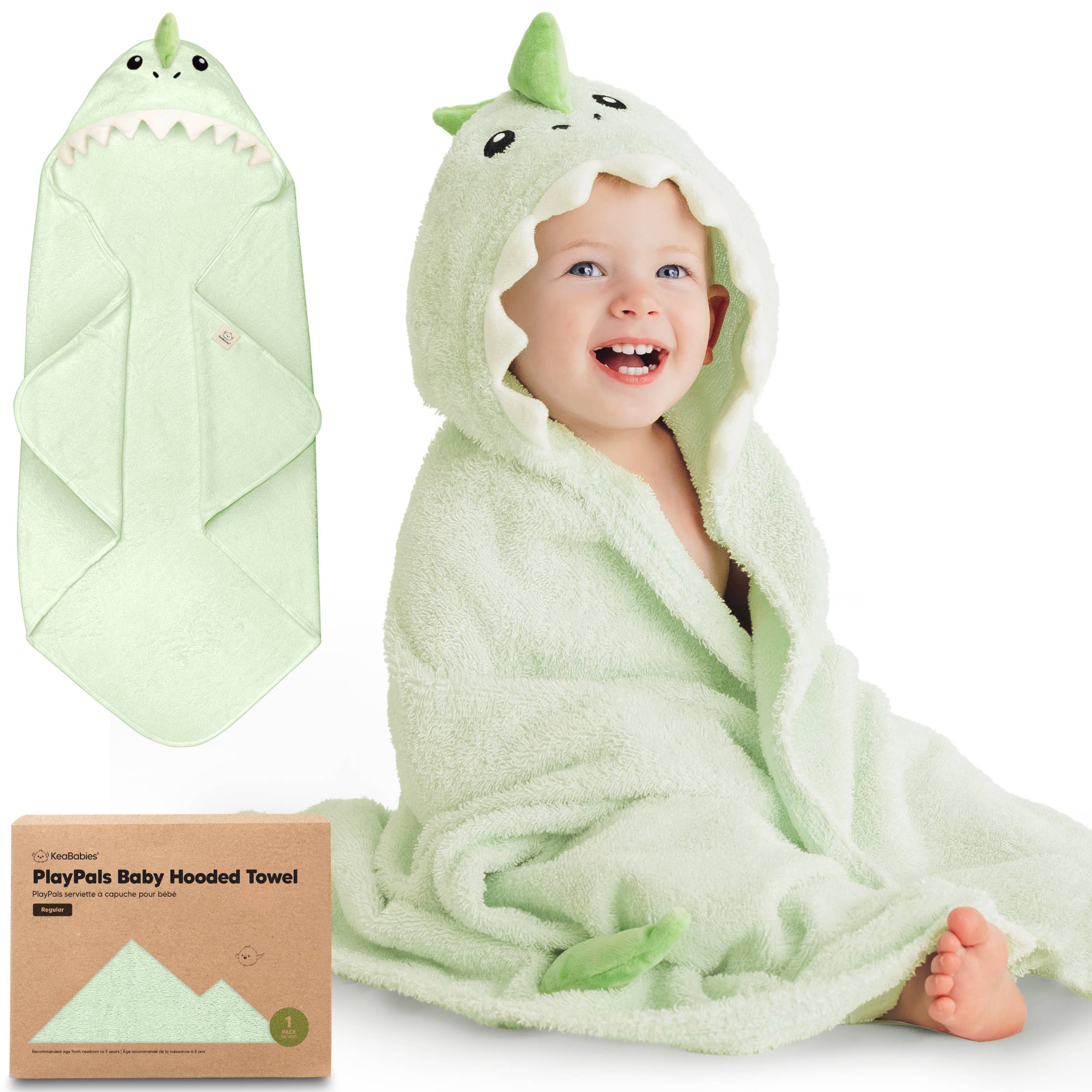 Playpals Hooded Baby Bath Towels for Newborn