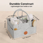 Original Baby Diaper Caddy Organizer for Nursery, Storage