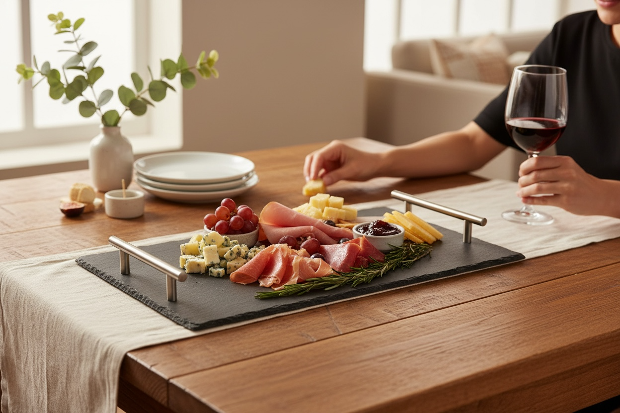 Serving Tray 30x20x0.7cm – Serving Tray for Snacks & Drinks