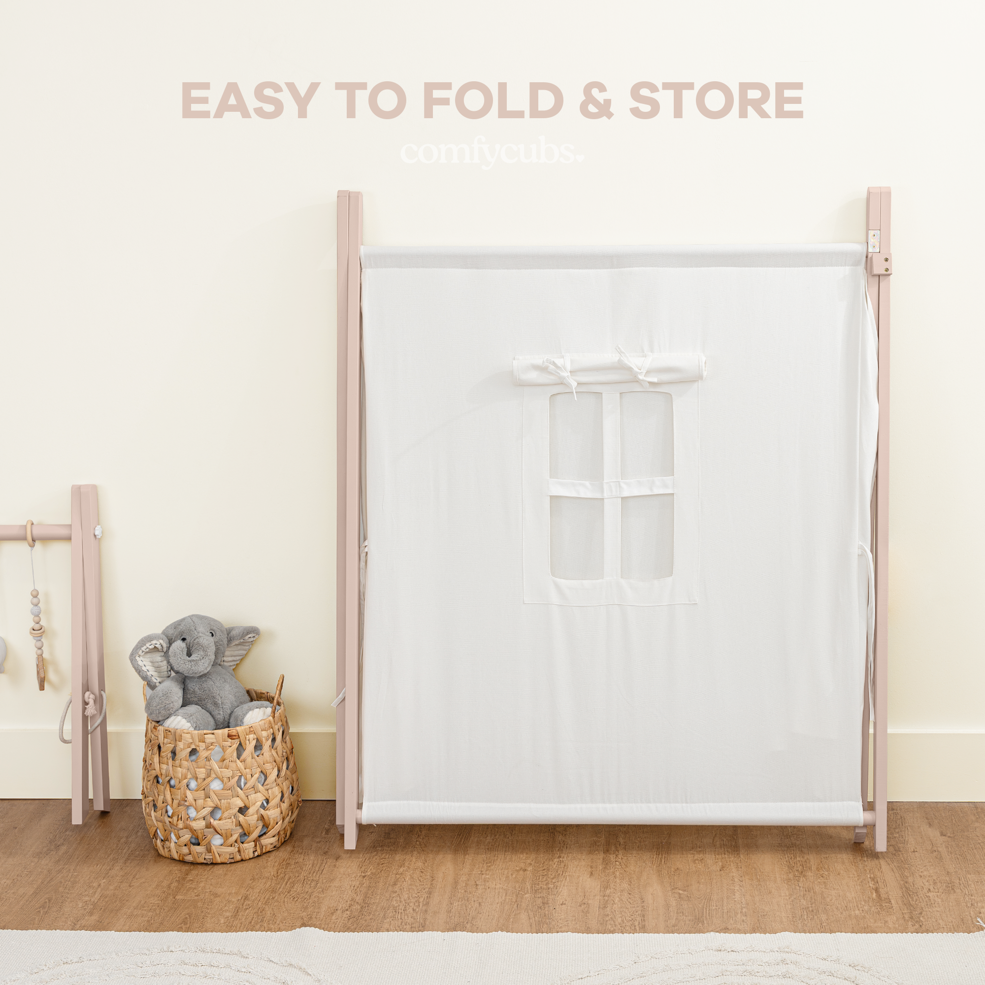 Kids Play Tent, Indoor Canvas Play Tent by Comfy Cubs