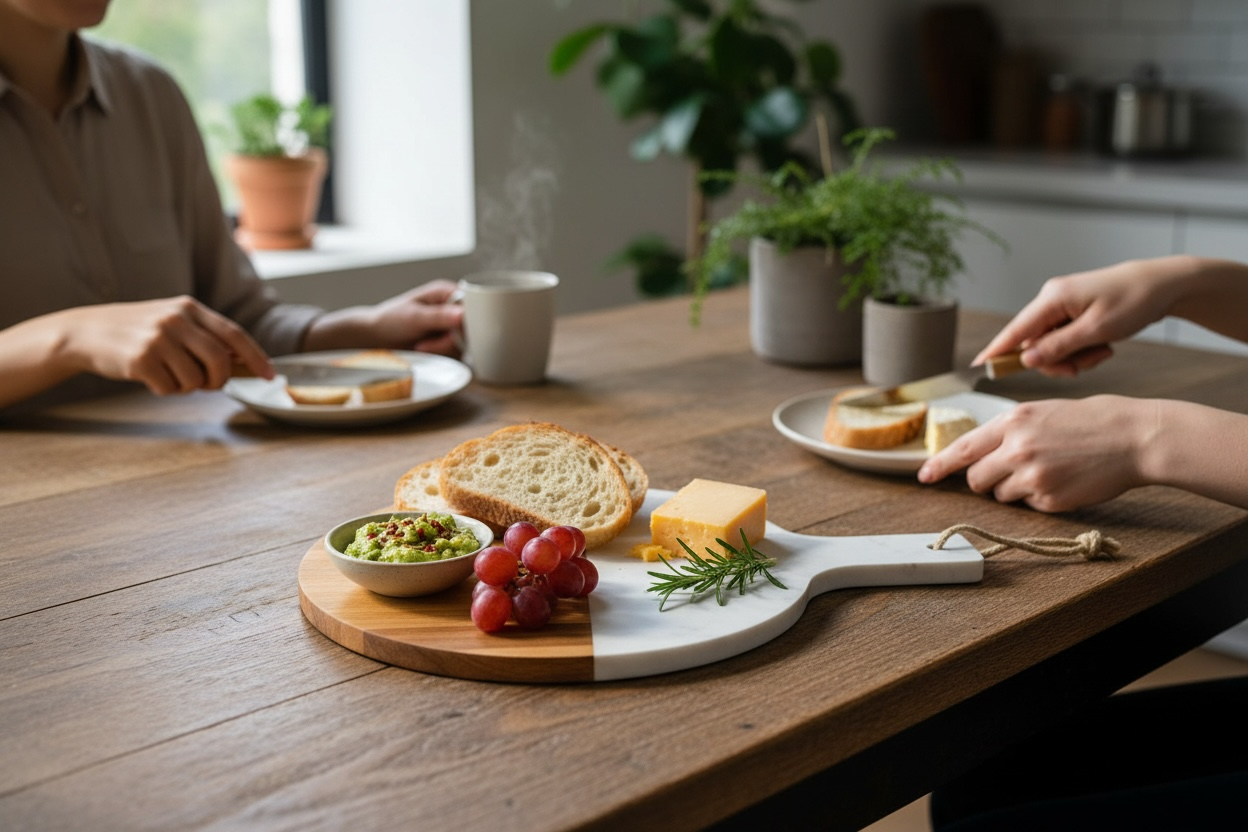 Marble Serving Tray  35x25x1.3cm – Serving Tray for Snacks & Drinks