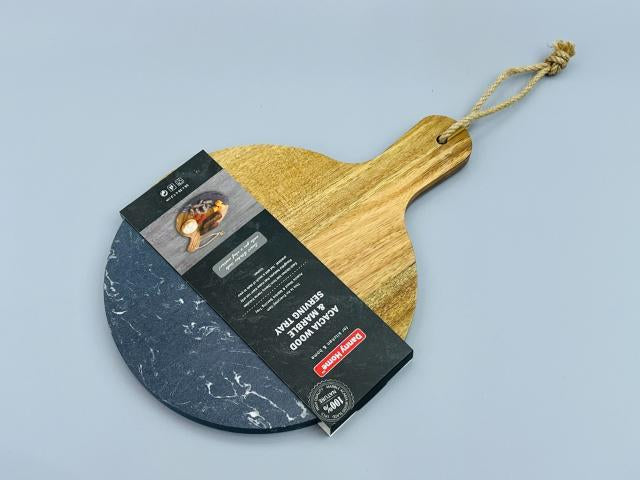 Marble Serving Tray  35x25x1.3cm – Serving Tray for Snacks & Drinks