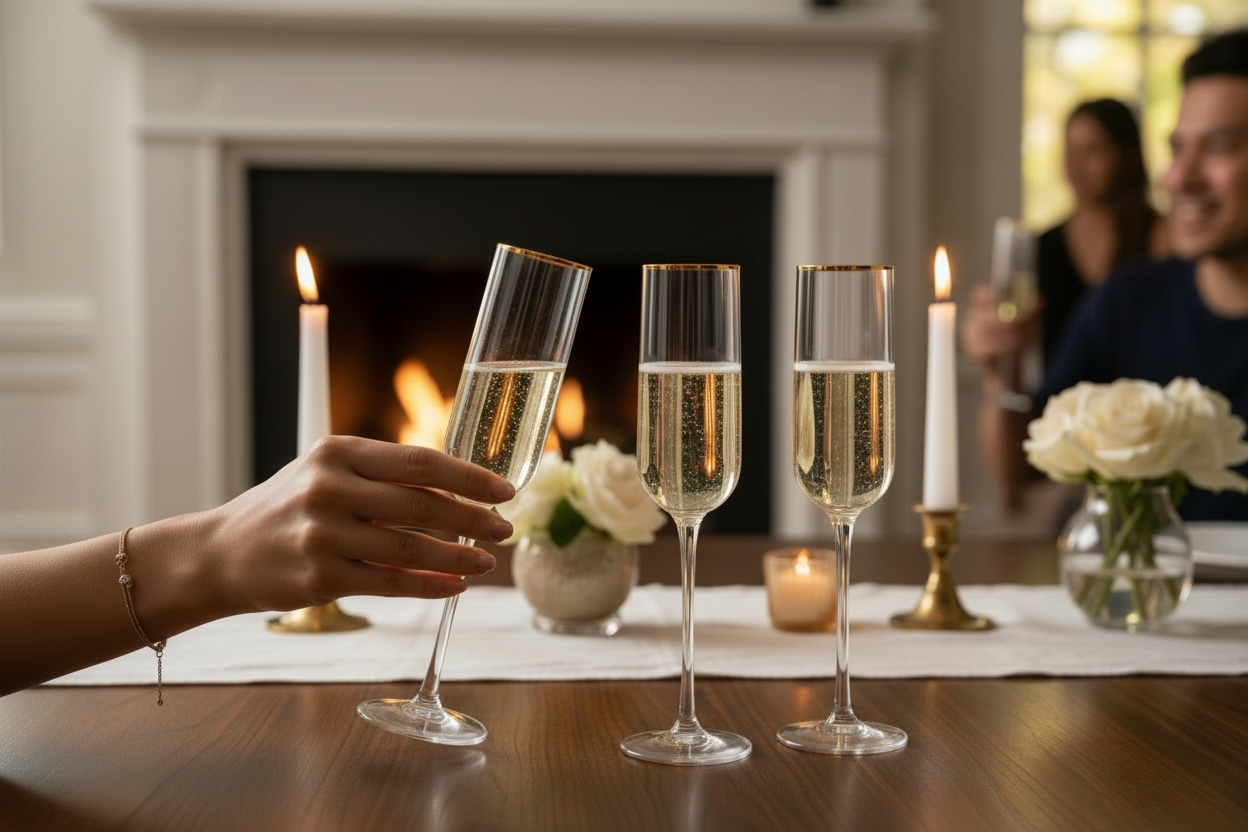 Champagne/Wine Glasses 4pc Set