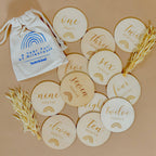 Wooden Milestone Discs