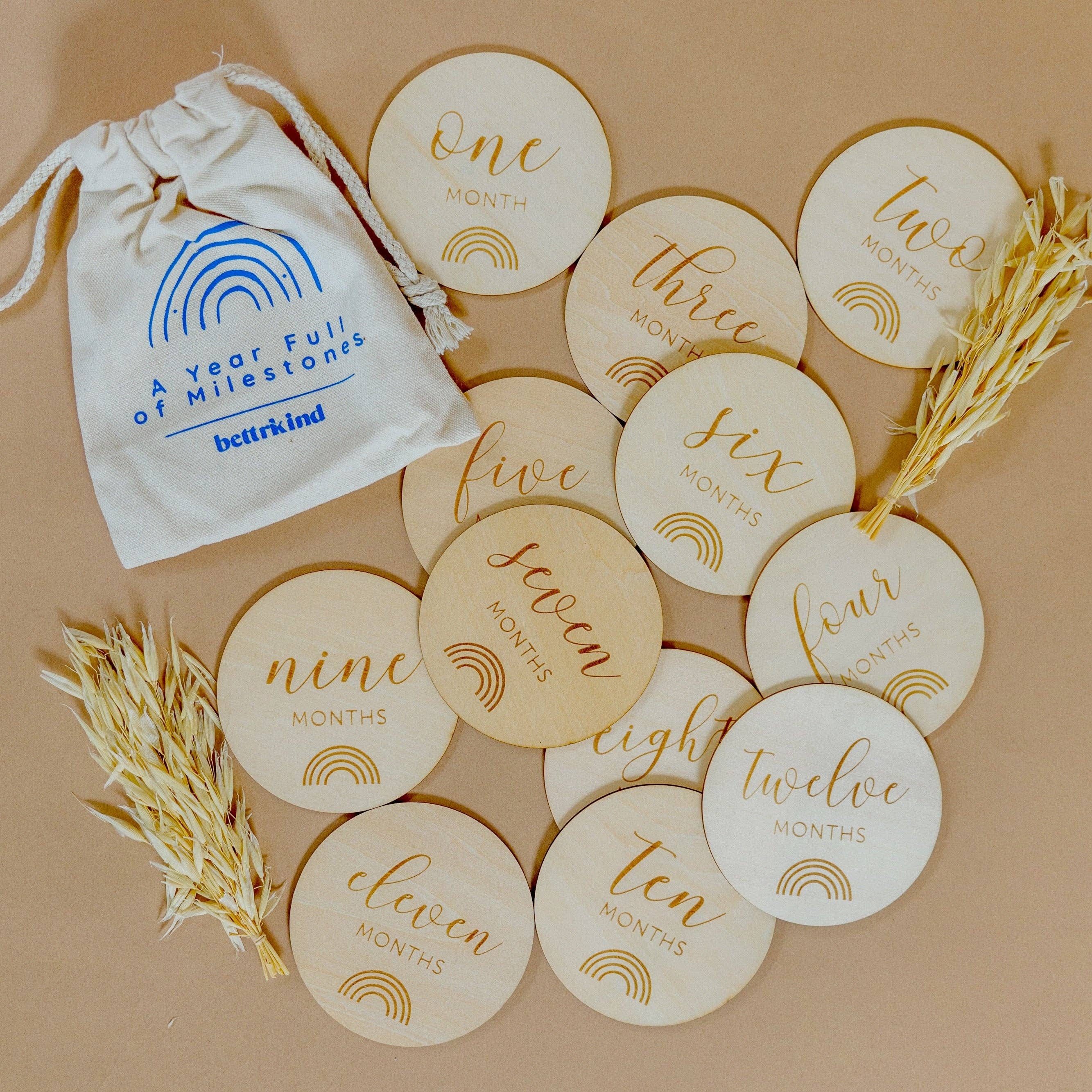 Wooden Milestone Discs