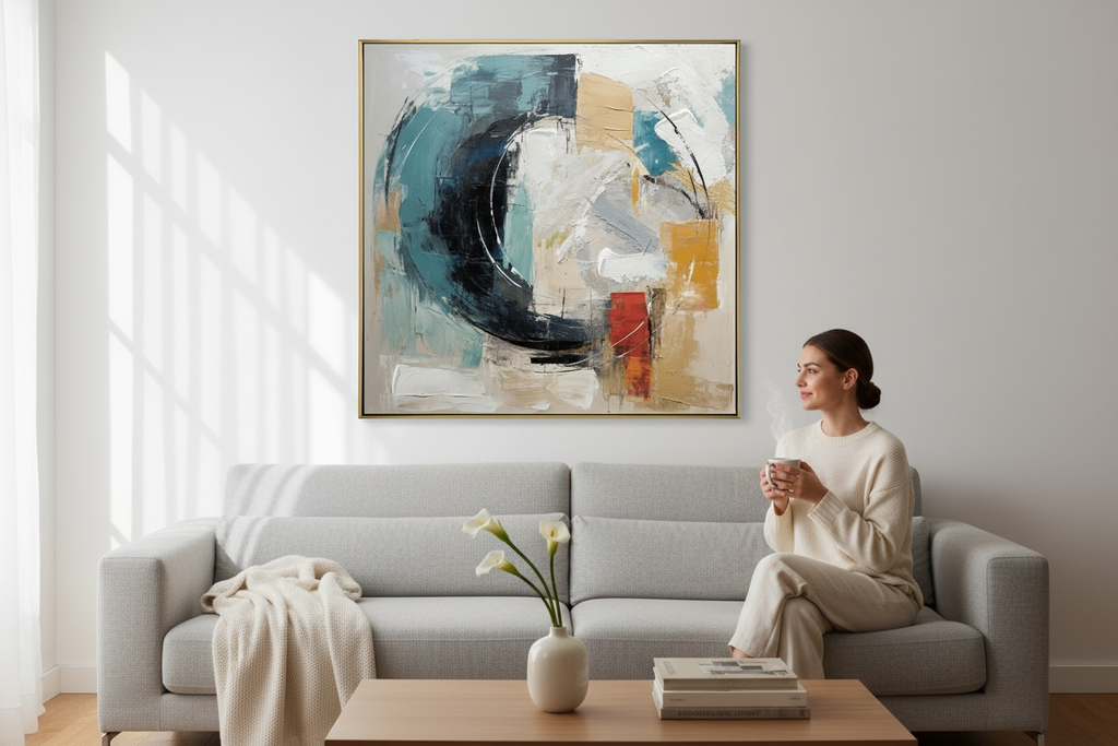 Wood Wall Art – 102.5 x 102.5 x 4.5 cm – Home & Kitchen Use