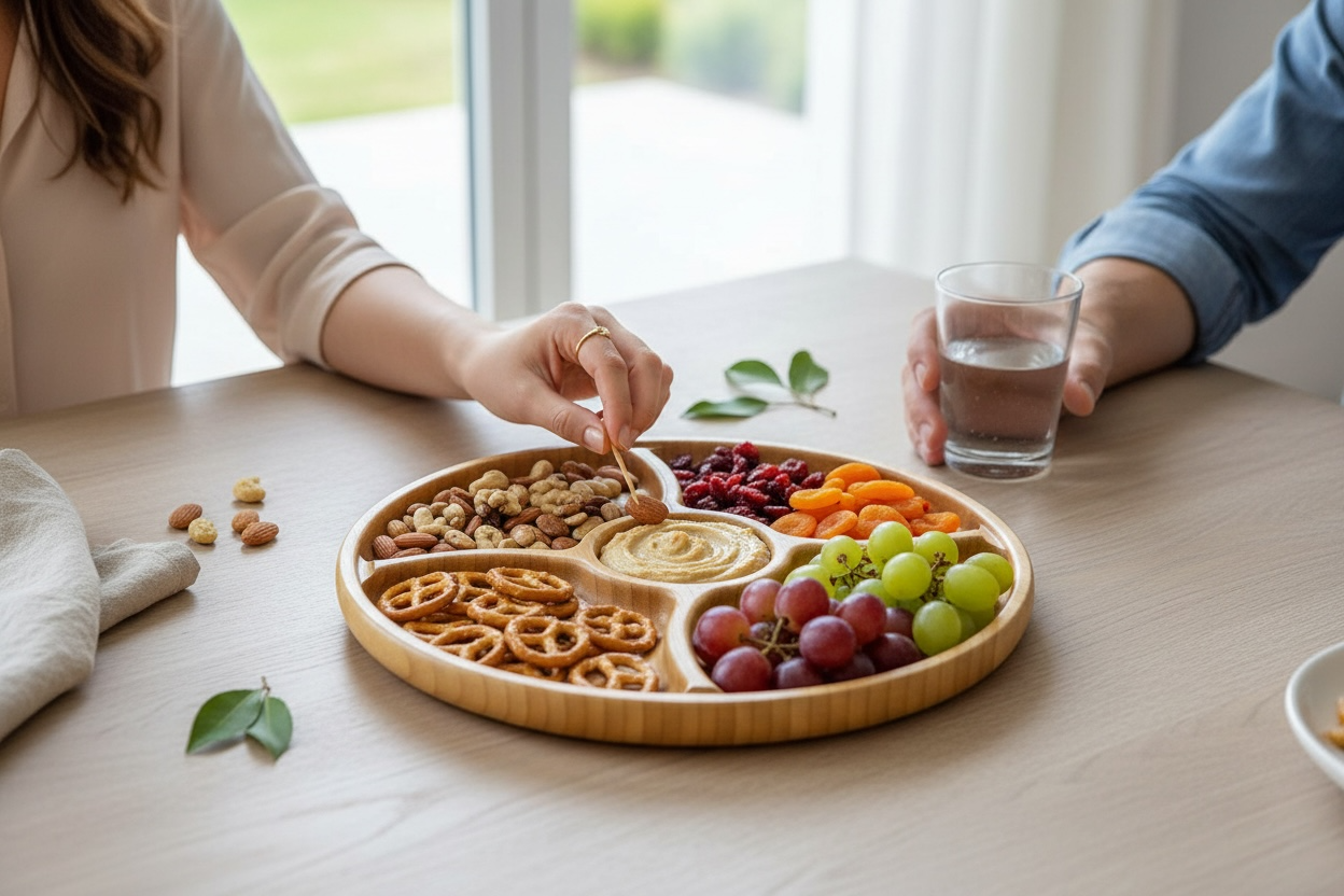 Snack Organizing Plate – Snacks and Serving
