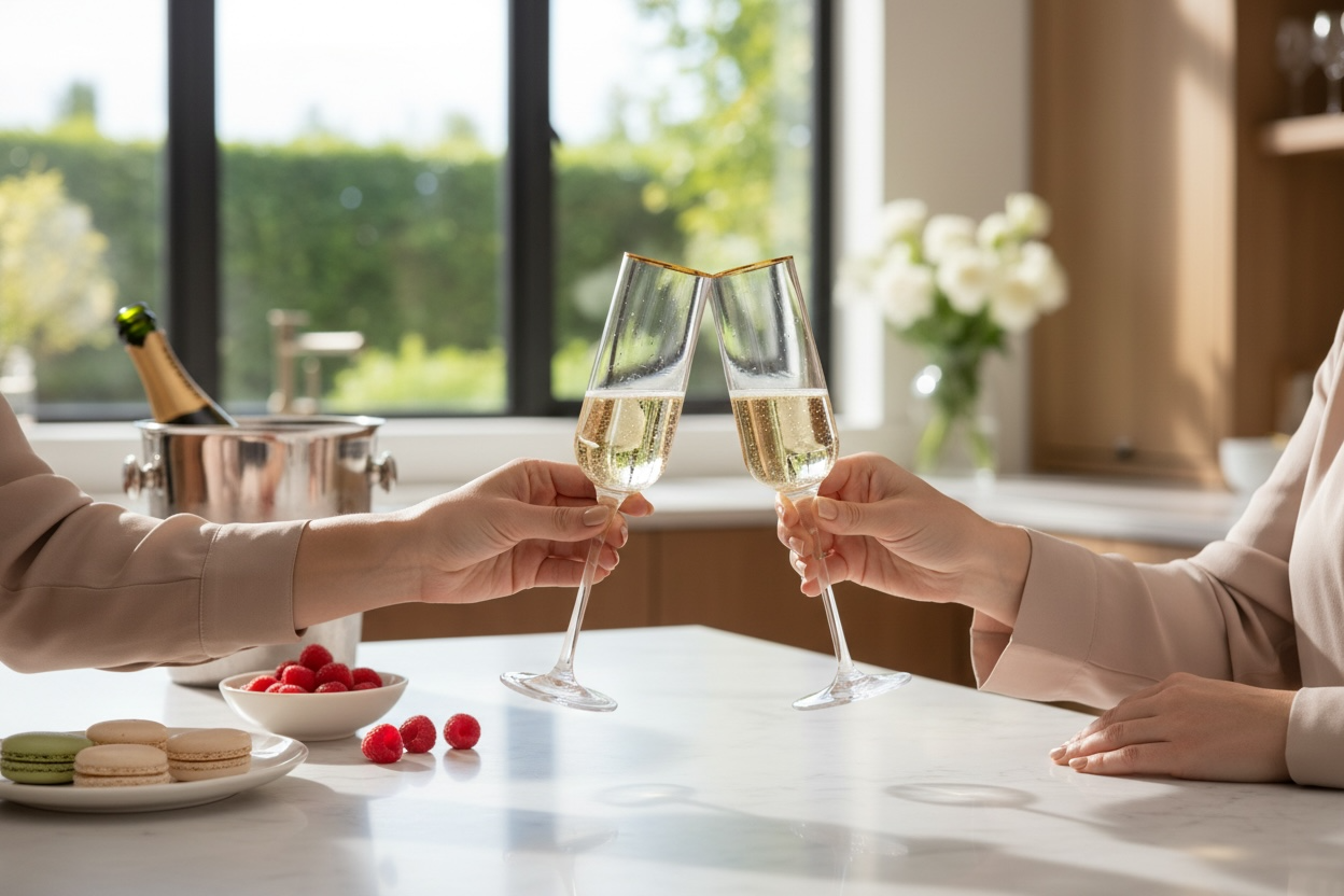 Champagne/Wine Glasses 4pc Set