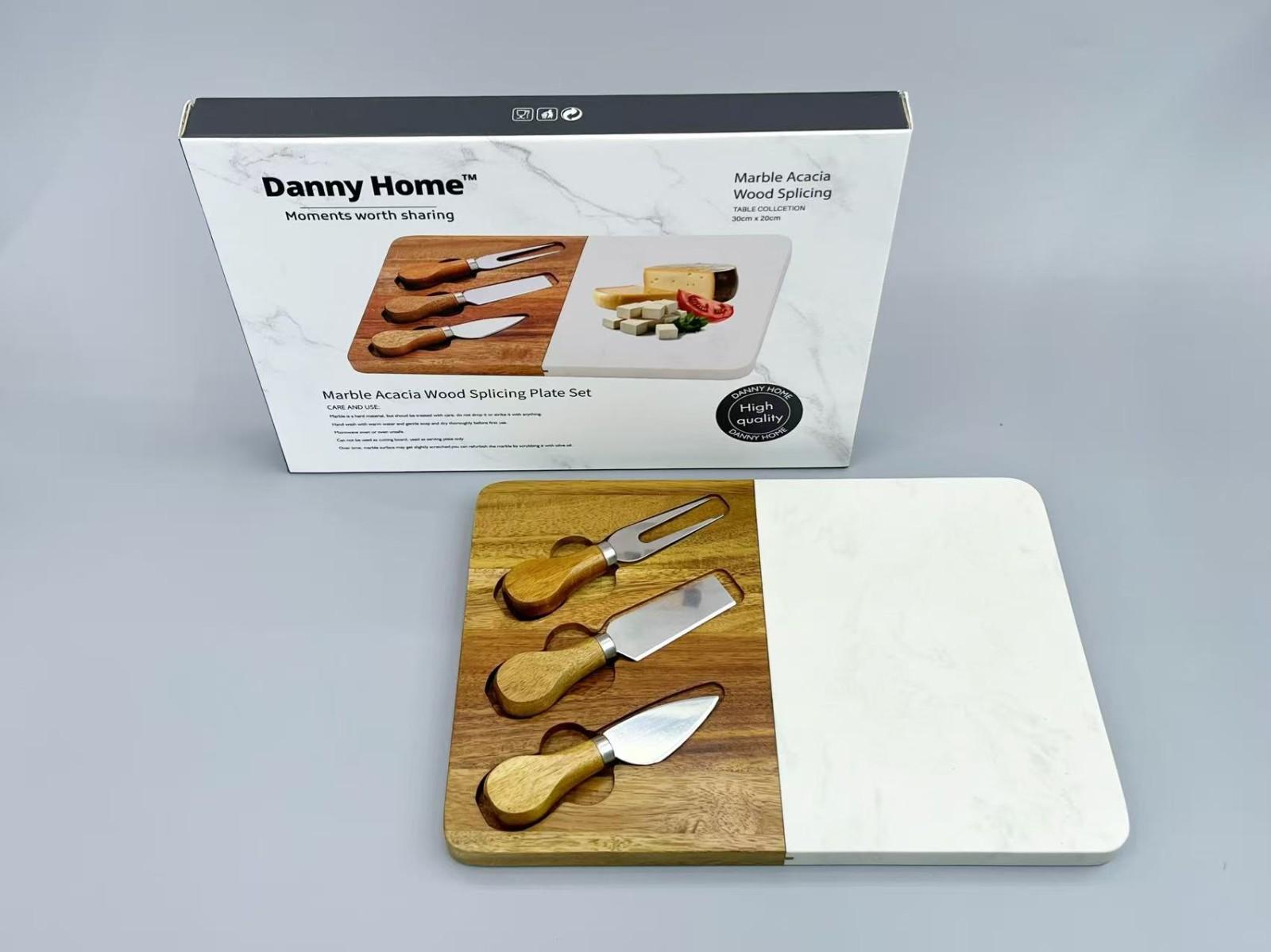 Marble Serving Tray 35x25x1.3cm – Serving Tray for Snacks & Drinks