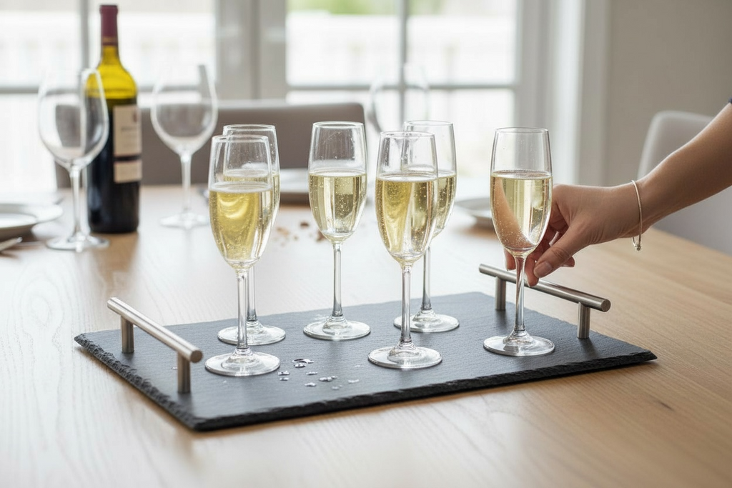 Serving Tray 30x20x0.7cm – Serving Tray for Snacks & Drinks