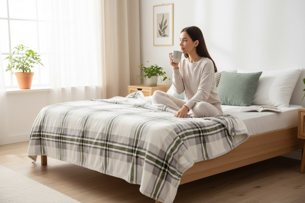 Throw Blanket – Cozy Throw Blanket for Sofa or Bed