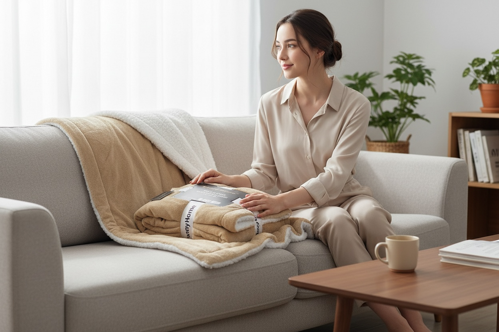 Throw Blanket – Cozy Throw Blanket for Sofa or Bed