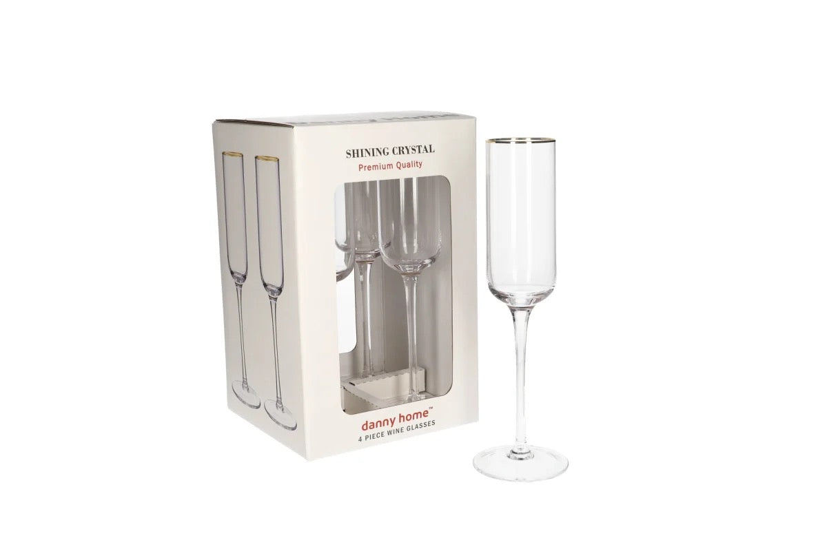 Champagne/Wine Glasses 4pc Set