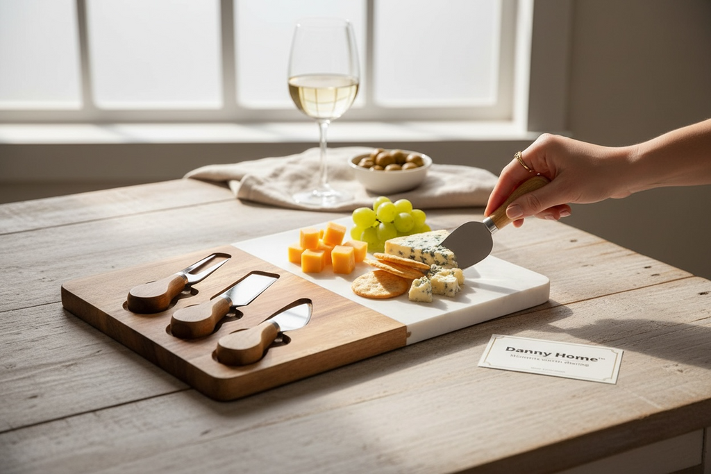 Marble Serving Tray 35x25x1.3cm – Serving Tray for Snacks & Drinks