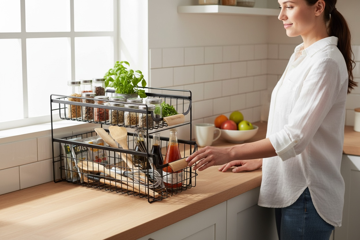 Wood Organizer Drawer – Home & Kitchen Use