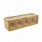 Bamboo Tea Organizer Box – Great Gift!