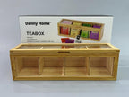 Bamboo Tea Organizer Box – Great Gift!