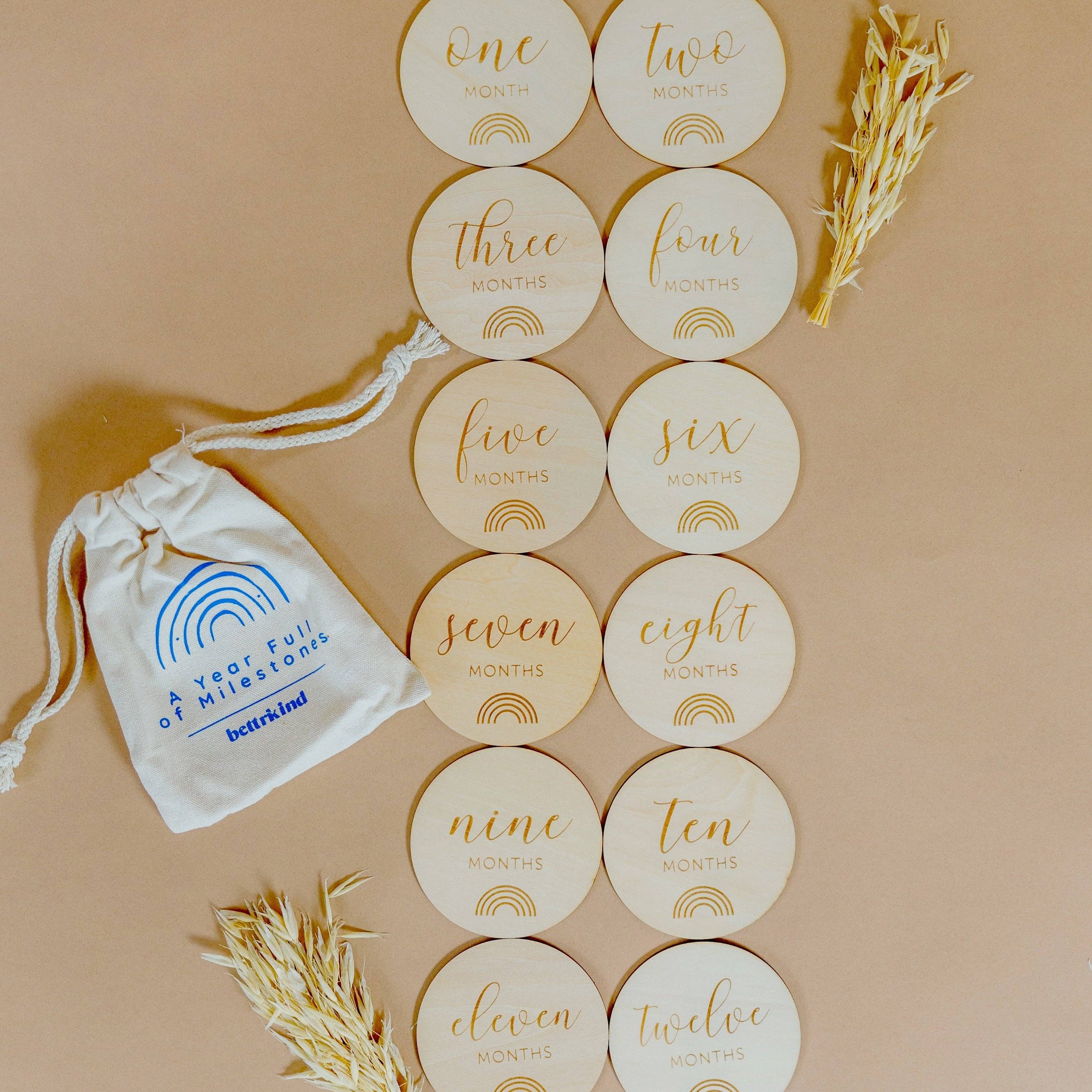 Wooden Milestone Discs