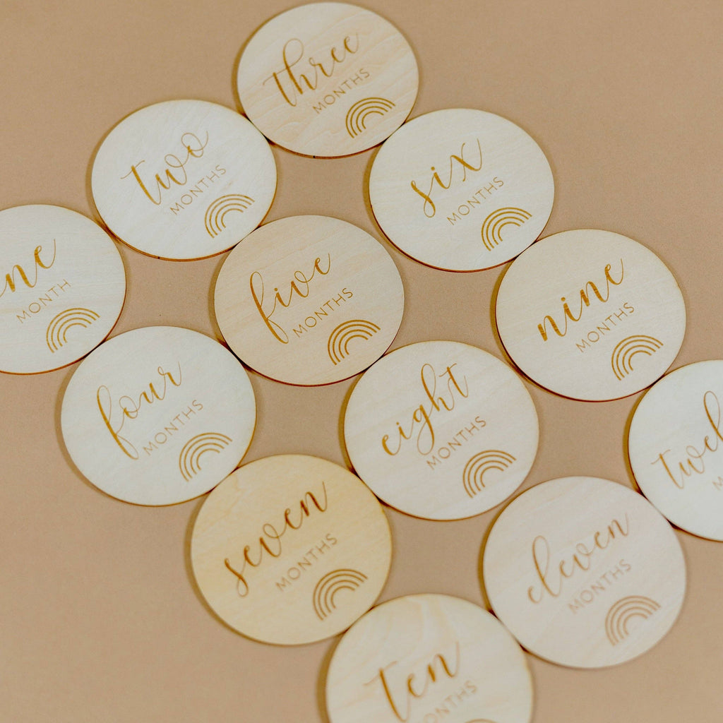 Wooden Milestone Discs