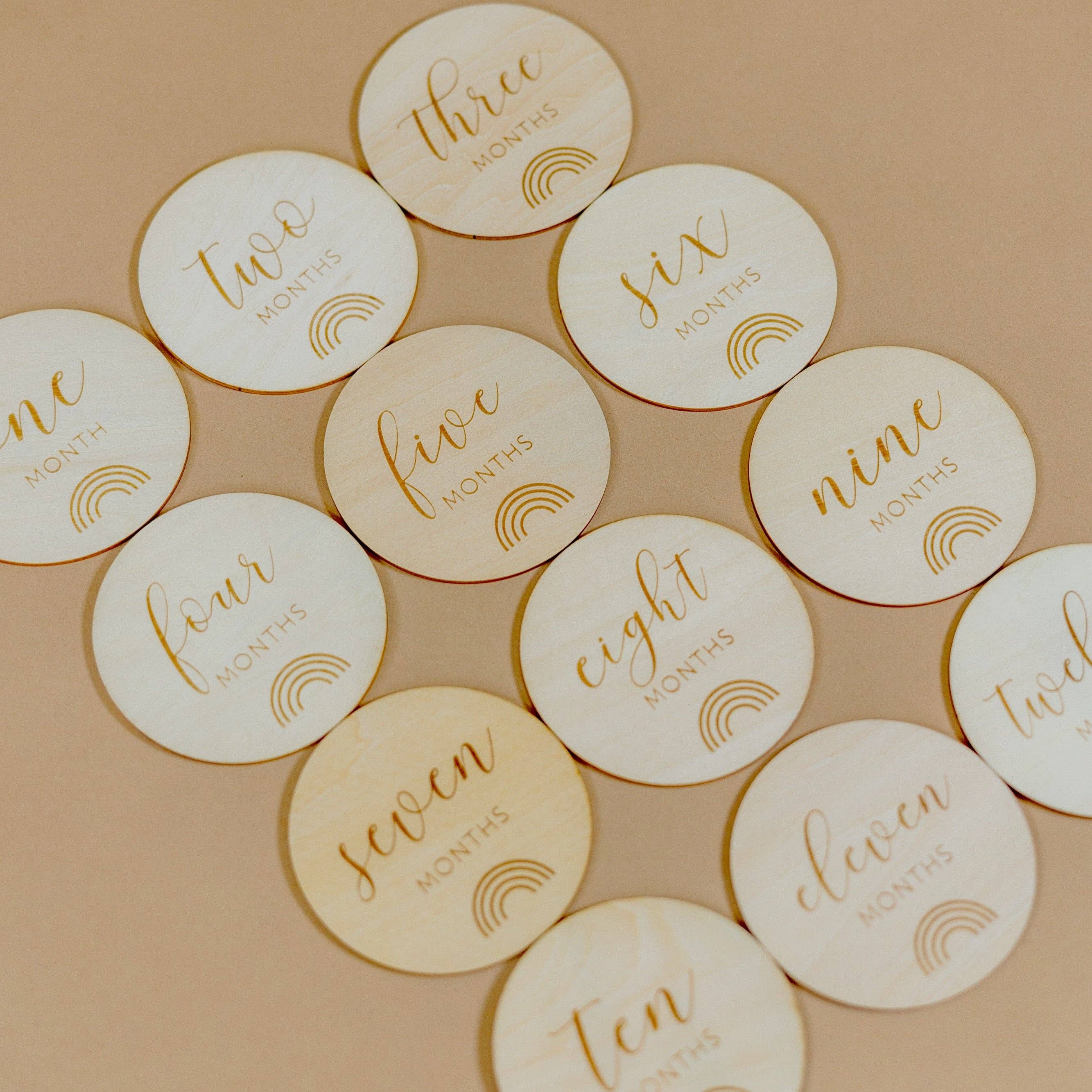 Wooden Milestone Discs