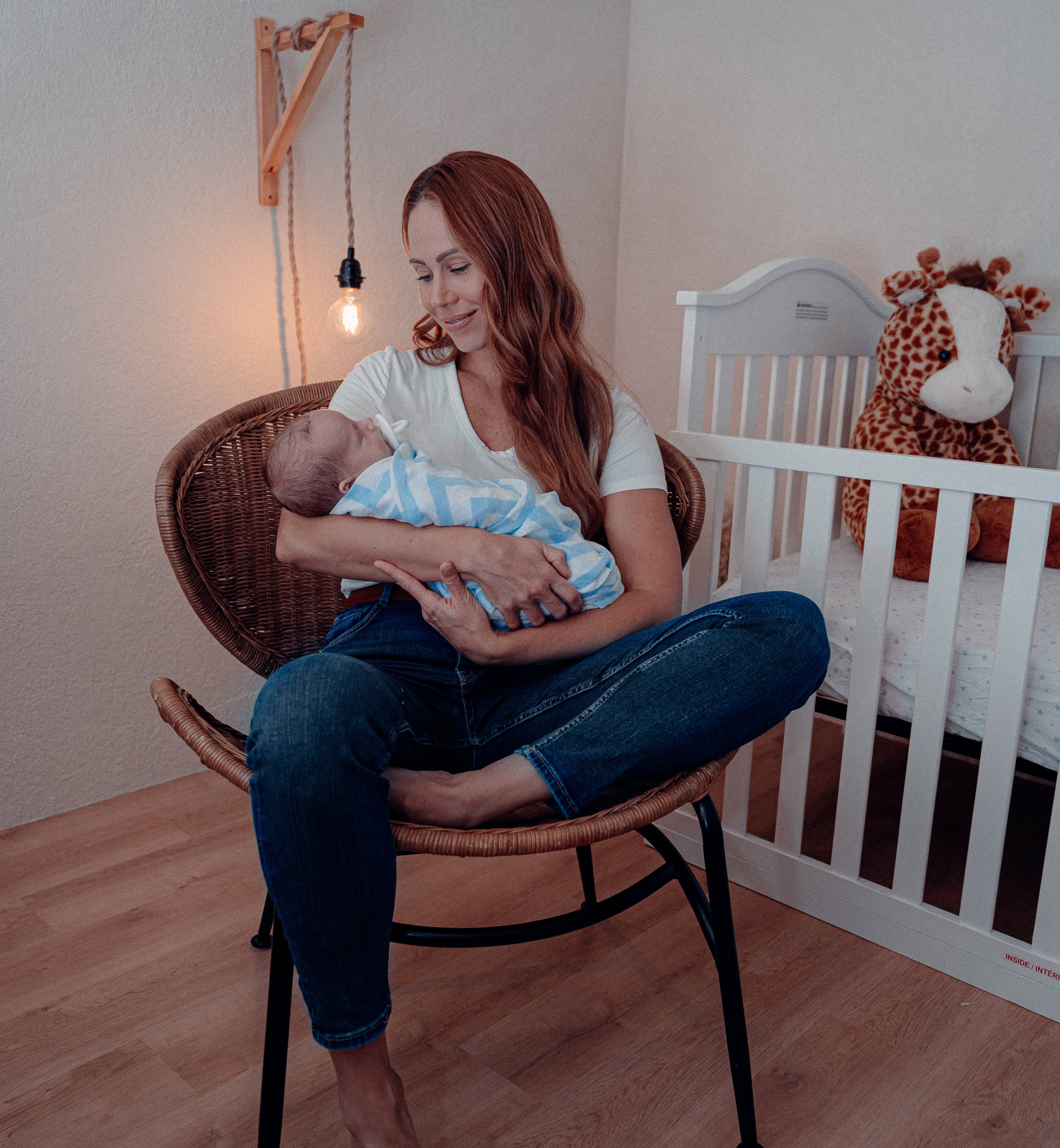 Muslin Swaddle Blankets, Pack of 4, 47" x 47" by Comfy Cubs