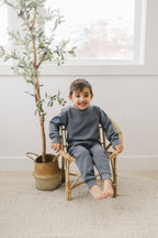 Blank Crew Neck | Charcoal